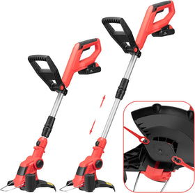 Cordless Grass Strimmer With 20v Lithium-Ion Battery, Fast Charger and 12X Blades DPT