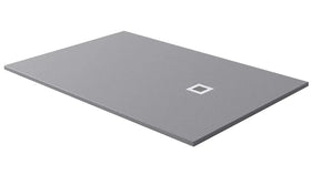 Stone Slate Effect Shower Tray  Square Rectangle Wet Room Grey Black White 30mm