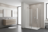 Walk In Enclosure Shower Screen or Flipper Wet Room 8mm Easy Clean Glass Chrome