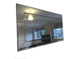 Silver Bevelled Wall Mirror Venetian With Studded Design 160cm x 90 cms