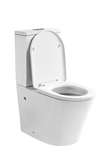 Bathroom Toilet WC Unit Pan Soft Close Seat White Gloss Close-Coupled