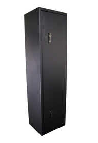 6 Gun Cabinet Grey Extra Wide And Deep Safe 6 Guns 7 Lever Locks Police Approved