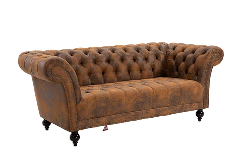 Handmade Pu- Leather Chesterfield Sofa Armchair COMBINATIONS