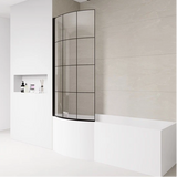 P‑Shaped Bath 1500/1700mm Left or Right – With Front & End Panels + Optional Screens