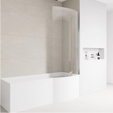 P‑Shaped Bath 1500/1700mm Left or Right – With Front & End Panels + Optional Screens
