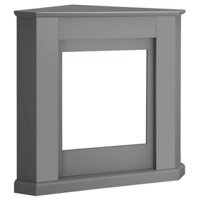 Modern Corner Electric Fireplace with Remote Control, Triangle LED Log Fire, and Stylish Mantle