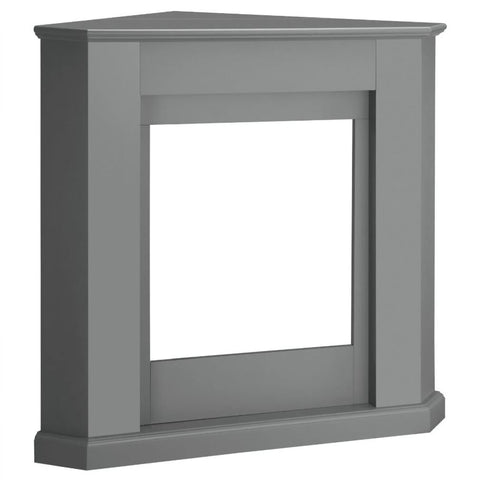 Modern Corner Electric Fireplace with Remote Control, Triangle LED Log Fire, and Stylish Mantle