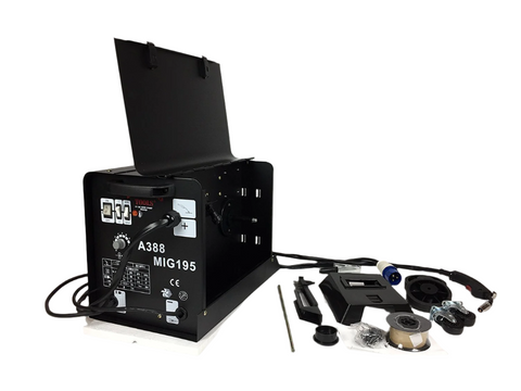 Professional Gasless Mig Welder 195A Non Live Torch Model  Amp 230V No Gas with Welding Weld Wire