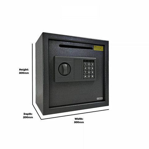 Cash Safe Security Safe Key Lock High Safety Digital Steel Home Office Money Box