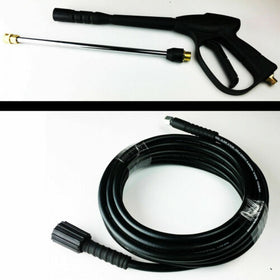 Jet Washer Hose High Pressure Replacement Pipe 8M & Trigger Spray Gun Lance Hand
