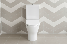 Comfort Height Toilet Close Coupled Disabled Elderly Soft Close Seat