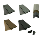 Per SQM Composite WPC Decking Boards Embossed Woodgrain Plastic kit incl - 2.2 meter long boards
