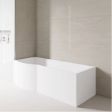P‑Shaped Bath 1500/1700mm Left or Right – With Front & End Panels + Optional Screens