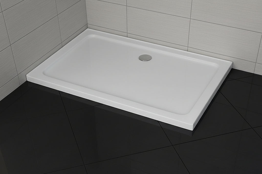 Slimline Shower Tray Stone Square Rectangle for Shower Enclosures - FR ...