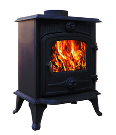 Cast Iron Log Wood Burner Stove 5 KW Multifuel Fire Place