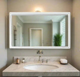 Luxury LED Bathroom Mirror with Anti-Foggi Demister, Touch Sensor, and Illuminated Wall Lights