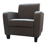 Tub Chair Armchair Linen Fabric for Living Room Dining Office Reception