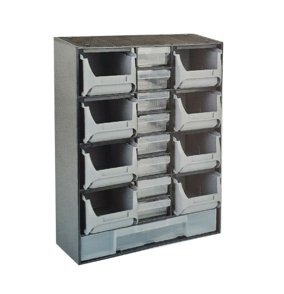 17 Multi Drawers 9 Bin Rack Parts Organiser Storage Cabinet Tool Diy B ...