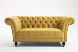 DProT Handmade Chesterfield Sofa Armchair 1.5, 2 or 3 Seater Settee Love Seat Velvet