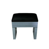Smoke Grey Mirror Glass bedroom furniture table stool dresser dressing