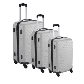 Set of 3 Suitcase Luggage with 4 Wheels - 4 Colours