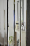 Silver Triple Bevelled Venetian Wall Mirror 3Ft11 X 2Ft8 (120cm X 80cm)