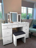 White Mirrored Dressing Table Mirror Dressing Table