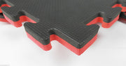 40mm Thick Eva Interlocking Floor Mats Gym Judo Exercise Martial Arts Sports Boxing Black-Red 