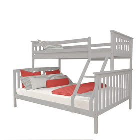 Triple Sleeper Bunk Bed Wooden Large (double and single) Can be set up as single bed and double bed