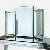 Dressing Table Mirror Modern Bevelled Mirror Venetian Tri-Fold Free Standing Bedroom 3 Way