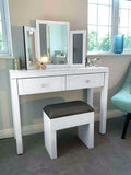 White Mirrored Dressing Table Mirror Dressing Table
