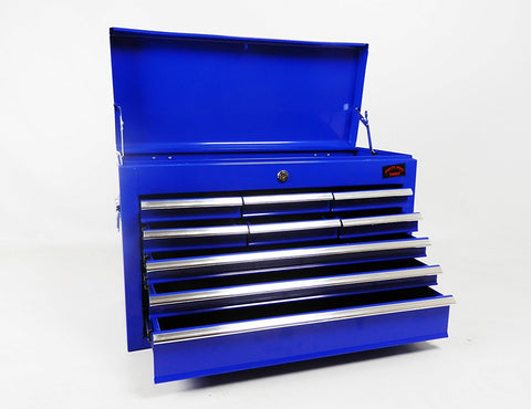 Large Lightweight 9 Drawer Tool Chest With Key Lock And US Ball Bearing Slides Drawer