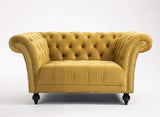 DProT Handmade Chesterfield Sofa Armchair 1.5, 2 or 3 Seater Settee Love Seat Velvet