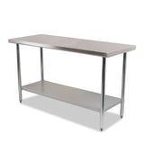 Stainless Steel Commercial Catering Table 5ft x 2ft Work Bench Kitchen Top