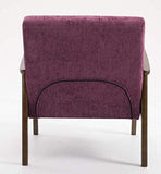 Scandinavian Design Accent Fabric Linen Tub Chair Armchair for Home Work Reception Retro