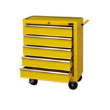 Large 5 Drawer Rollcab Garage Professional Tool Chest Box With US Ball Bearing Slides Drawers