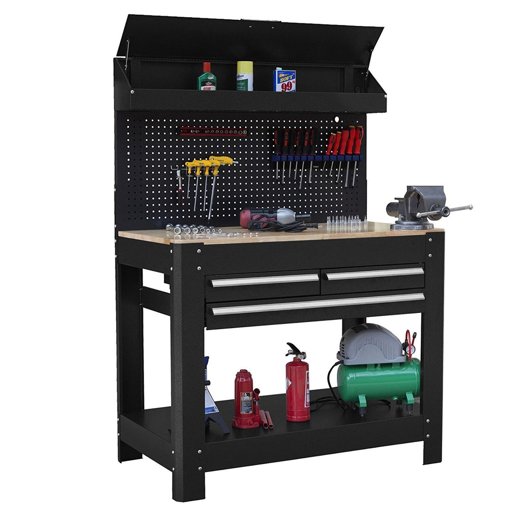 Professional Heavy Duty Workbench with Ball Bearing Slides Draws and d ...