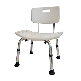 Shower Chair Shower Stool Adjustable Height With Angles Legs And Backrest Bath Seat
